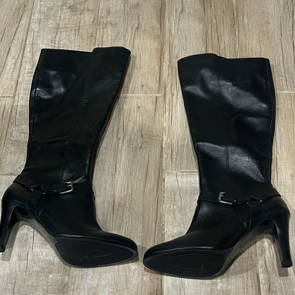 LAUREN RALPH LAUREN Caelynn Womens Leather Tall Knee-High Boots - Picture 3 of 3